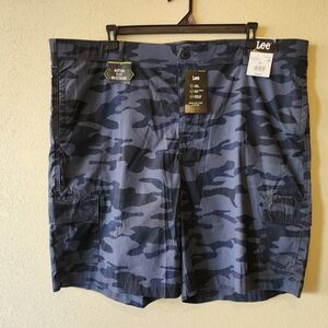 Lee Men's Blue Camo Shorts